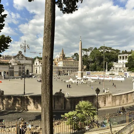 Bright With Piazza Del Popolo View Appartement